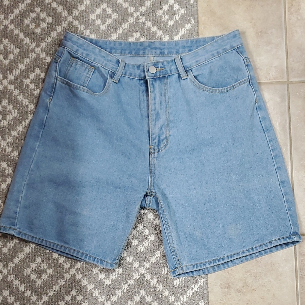 Classic Blue Denim Shorts